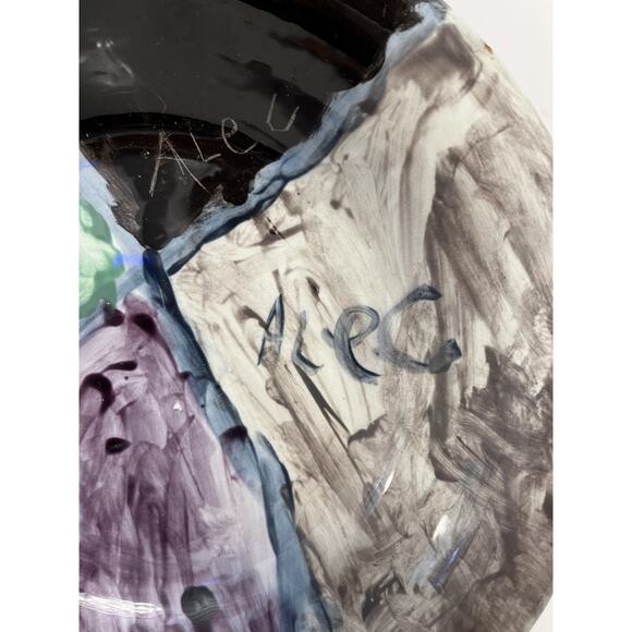 Studio Art Hand Painted Pottery Bowls Designed Signed Yout Artists-5 Bowls - Picture 2 of 12